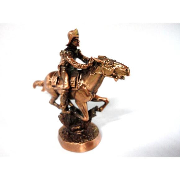 Hallmark Pony Express Horse Christmas Ornament Copper Old West Cowboy 25 Yr Box - Picture 11 of 11